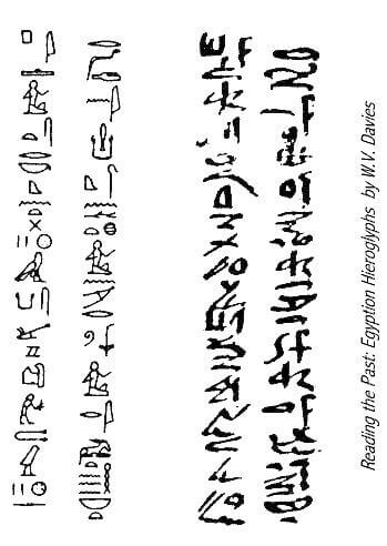 Egyptian Hieratic script