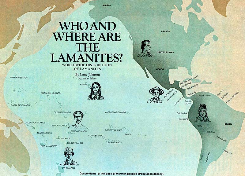 map showing where the lamanites currently live